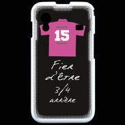 Coque Samsung ACE S5830 3/4 arrière Bonus offensif-défensif Noir