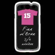 Coque Samsung Galaxy S3 3/4 arrière Bonus offensif-défensif Noir