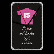 Grande pendule murale 3/4 arrière Bonus offensif-défensif Noir