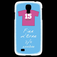 Coque Samsung Galaxy S4 3/4 arrière Bonus offensif-défensif Bleu