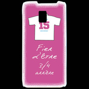 Coque LG P990 3/4 arrière Bonus offensif-défensif Rose