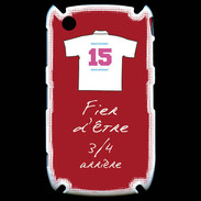 Coque Blackberry 8520 3/4 arrière Bonus offensif-défensif Rouge