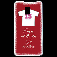 Coque LG P990 3/4 arrière Bonus offensif-défensif Rouge