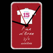 Grande pendule murale 3/4 arrière Bonus offensif-défensif Rouge
