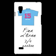 Coque LG Optimus L9 3/4 arrière Bonus offensif-défensif Blanc 2