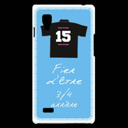 Coque LG Optimus L9 3/4 arrière Bonus offensif-défensif Bleu 2