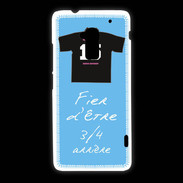 Coque HTC One Max 3/4 arrière Bonus offensif-défensif Bleu 2