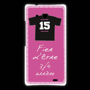 Coque Huawei Ascend Mate 3/4 arrière Bonus offensif-défensif Rose 2