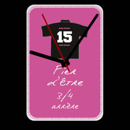 Grande pendule murale 3/4 arrière Bonus offensif-défensif Rose 2