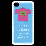 Coque iPhone 4 / iPhone 4S Préparateur physique Bonus offensif-défensif Bleu