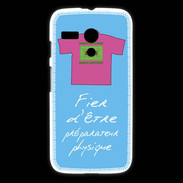 Coque Motorola G Préparateur physique Bonus offensif-défensif Bleu