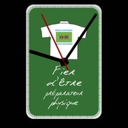 Grande pendule murale Préparateur physique Bonus offensif-défensif Vert