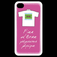 Coque iPhone 4 / iPhone 4S Préparateur physique Bonus offensif-défensif Rose