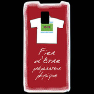 Coque LG P990 Préparateur physique Bonus offensif-défensif Rouge