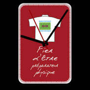 Grande pendule murale Préparateur physique Bonus offensif-défensif Rouge