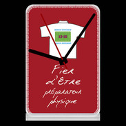 Pendule de bureau Préparateur physique Bonus offensif-défensif Rouge
