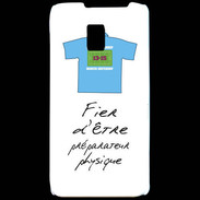 Coque LG P990 Préparateur physique Bonus offensif-défensif Blanc 2