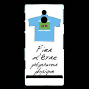 Coque Sony Xperia P Préparateur physique Bonus offensif-défensif Blanc 2