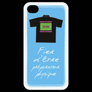 Coque iPhone 4 / iPhone 4S Préparateur physique Bonus offensif-défensif Bleu 2