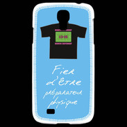 Coque Samsung Galaxy S4 Préparateur physique Bonus offensif-défensif Bleu 2