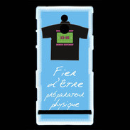 Coque Sony Xperia P Préparateur physique Bonus offensif-défensif Bleu 2