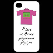 Coque iPhone 4 / iPhone 4S Préparateur physique Bonus offensif-défensif Blanc