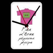 Grande pendule murale Préparateur physique Bonus offensif-défensif Blanc