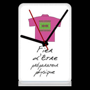 Pendule de bureau Préparateur physique Bonus offensif-défensif Blanc