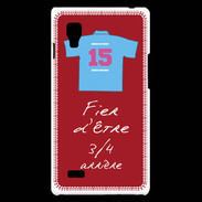Coque LG Optimus L9 3/4 arrière Bonus offensif-défensif Rouge 2
