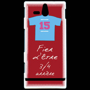 Coque Sony Xperia U 3/4 arrière Bonus offensif-défensif Rouge 2