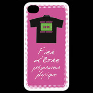 Coque iPhone 4 / iPhone 4S Préparateur physique Bonus offensif-défensif Rose 2