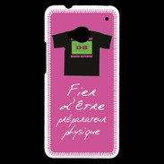 Coque HTC One Préparateur physique Bonus offensif-défensif Rose 2