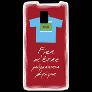 Coque LG P990 Préparateur physique Bonus offensif-défensif Rouge 2