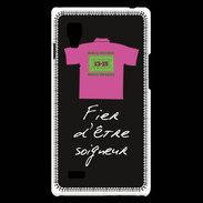 Coque LG Optimus L9 Soigneur Bonus offensif-défensif Noir