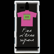 Coque Sony Xperia U Soigneur Bonus offensif-défensif Noir