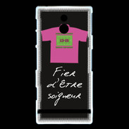 Coque Sony Xperia P Soigneur Bonus offensif-défensif Noir