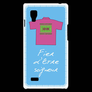 Coque LG Optimus L9 Soigneur Bonus offensif-défensif Bleu