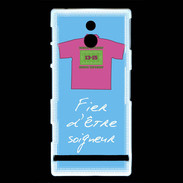 Coque Sony Xperia P Soigneur Bonus offensif-défensif Bleu