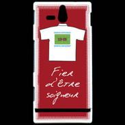 Coque Sony Xperia U Soigneur Bonus offensif-défensif Rouge