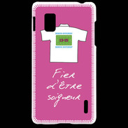 Coque LG Optimus G Soigneur Bonus offensif-défensif Rose