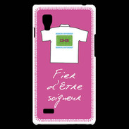 Coque LG Optimus L9 Soigneur Bonus offensif-défensif Rose