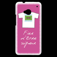 Coque HTC One Soigneur Bonus offensif-défensif Rose
