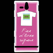 Coque Sony Xperia U Soigneur Bonus offensif-défensif Rose