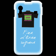 Coque Samsung ACE S5830 Soigneur Bonus offensif-défensif Bleu 2