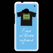 Coque HTC One Soigneur Bonus offensif-défensif Bleu 2