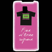 Coque LG P990 Soigneur Bonus offensif-défensif Rose 2