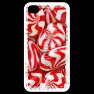 Coque iPhone 4 / iPhone 4S Bonbons rouges et blancs