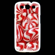 Coque Samsung Galaxy S3 Bonbons rouges et blancs