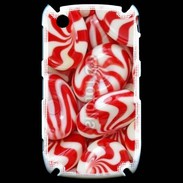 Coque Blackberry 8520 Bonbons rouges et blancs