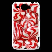 Coque HTC Wildfire G8 Bonbons rouges et blancs